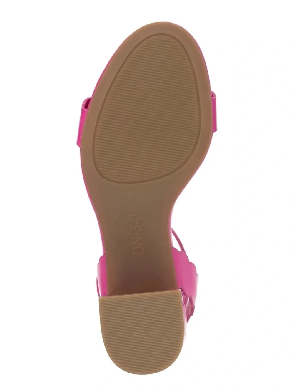 On 34th Women's Pathina Scalloped Block Heel Sandals - Fuchsia